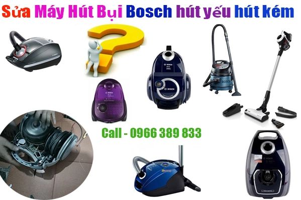 sửa máy hút bụi bosch hút yếu hút kém