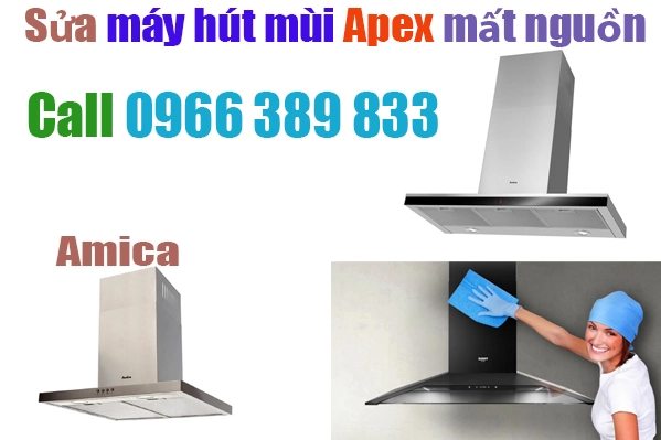 sửa máy hút mùi không vào điện mất nguồn