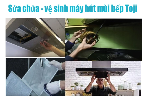 vệ sinh máy hút mùi Toji tại hà nội