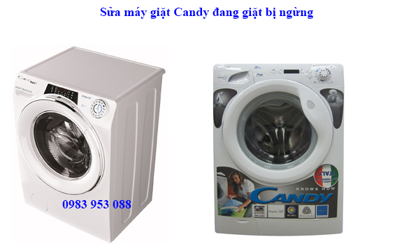 Sửa máy giặt Candy đang giặt bị ngừng
