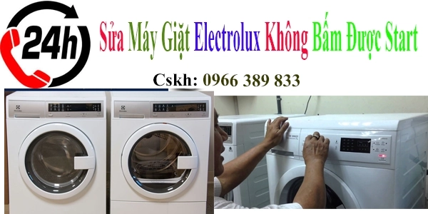 sua may giat electrolux an nut start