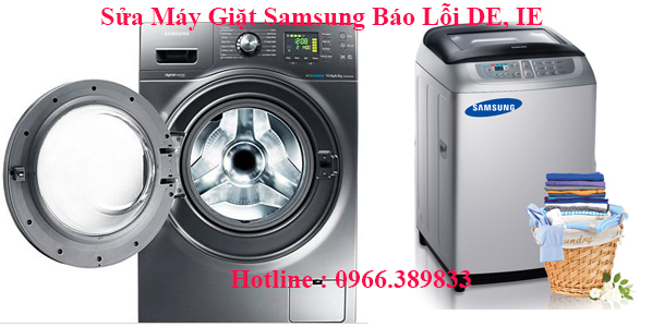 Sửa Máy Giặt Samsung Báo Lỗi DE, IE