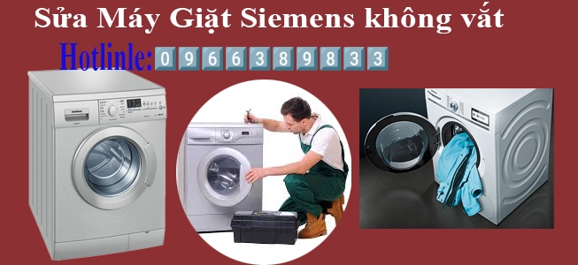 Sửa Máy Giặt SIEMENS Không Vắt Tại Hà Nội