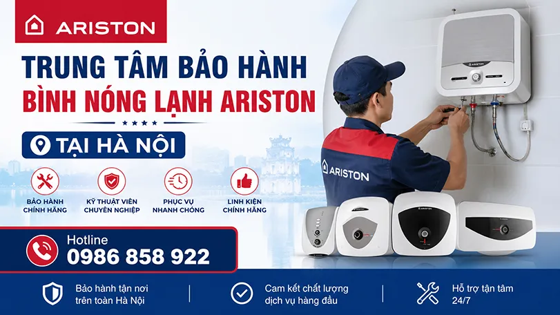 Trung tâm bảo hành bình nóng lạnh Ariston tại hà nội