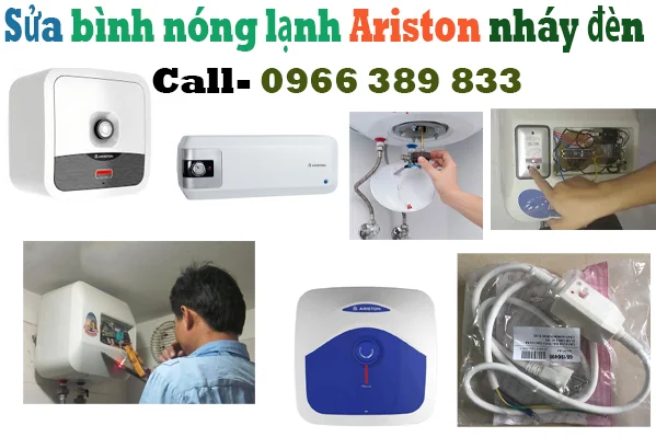 sửa bình nóng lạnh Ariston đèn không sáng không ra nước nóng