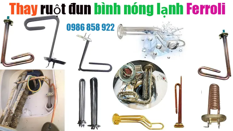 Thay ruột đun bình nóng lạnh Ferroli tại hà nội