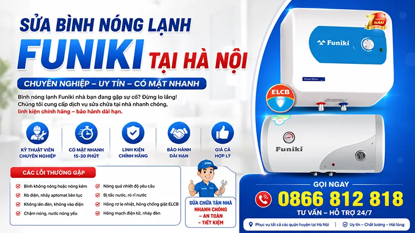 Sửa Bình Nóng Lạnh Funiki Tại Hà Nội 