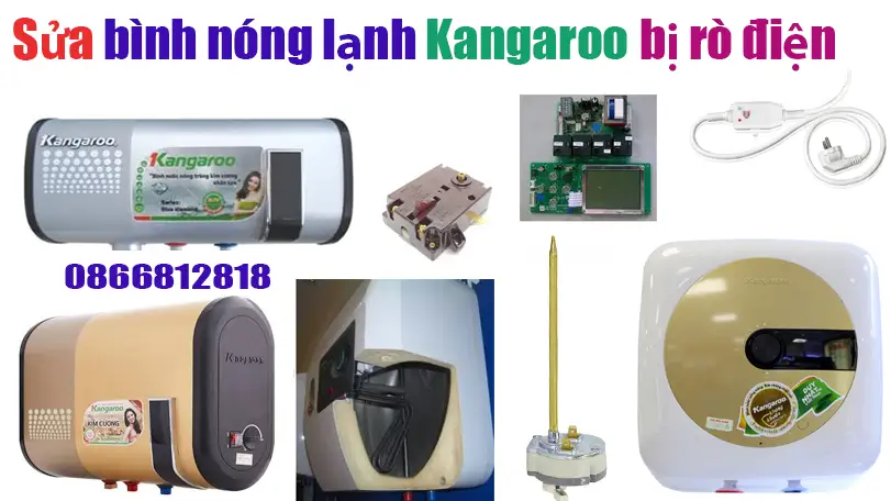 sửa bình nóng lạnh kangaroo bị rò điện, hở điện