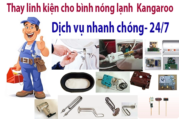 thay linh kiện bình nóng lạnh Kangaroo tại hà nội