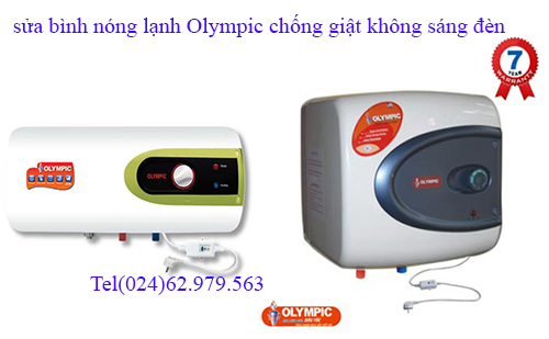 sửa bình nóng lạnh olympic chống giật không sáng đèn
