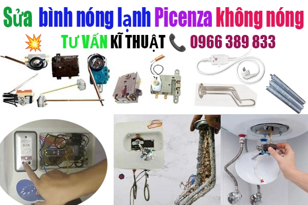 sửa bình nóng lạnh picenza nước ra không nóng tại hà nội
