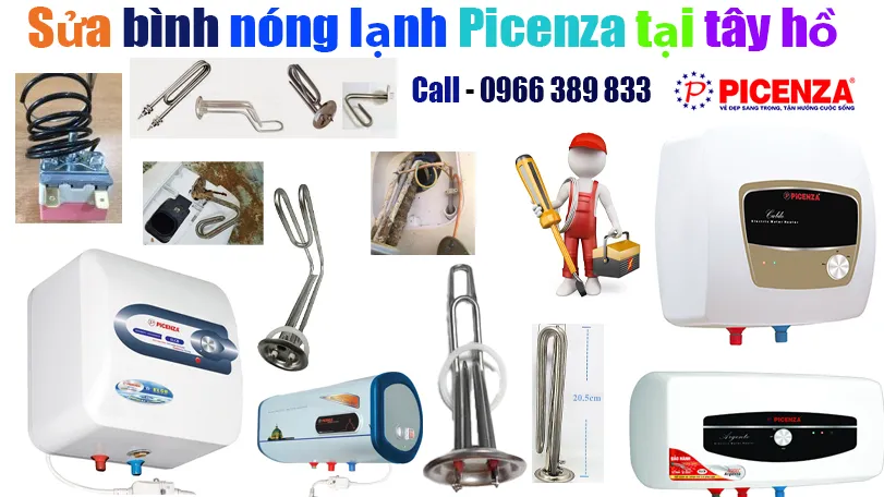 sửa bình nóng lạnh picenza tại tây hồ