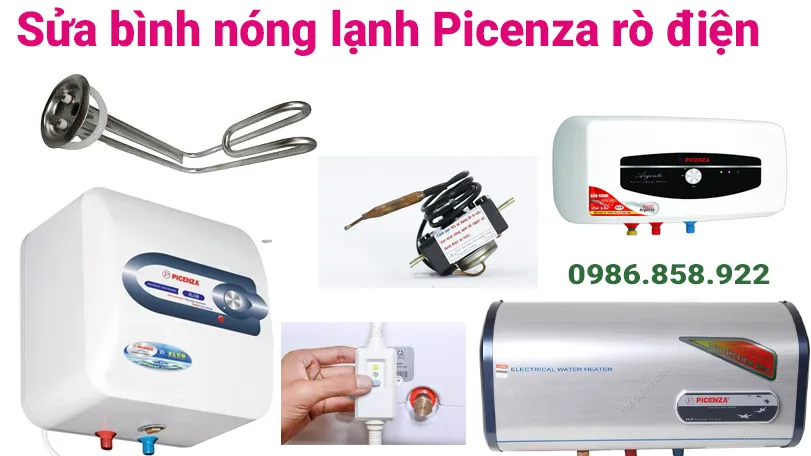 Sửa bình nóng lạnh Picenza bị rò điện tại Hà Nội 