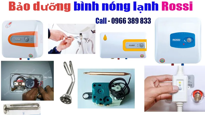 bảo dưỡng bình nóng lạnh Rossi tại hà nội