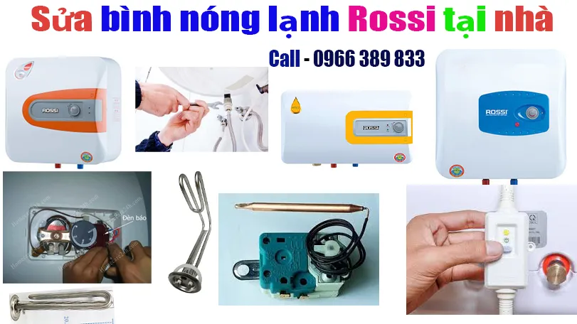 sửa bình nóng lạnh Rossi tại nhà