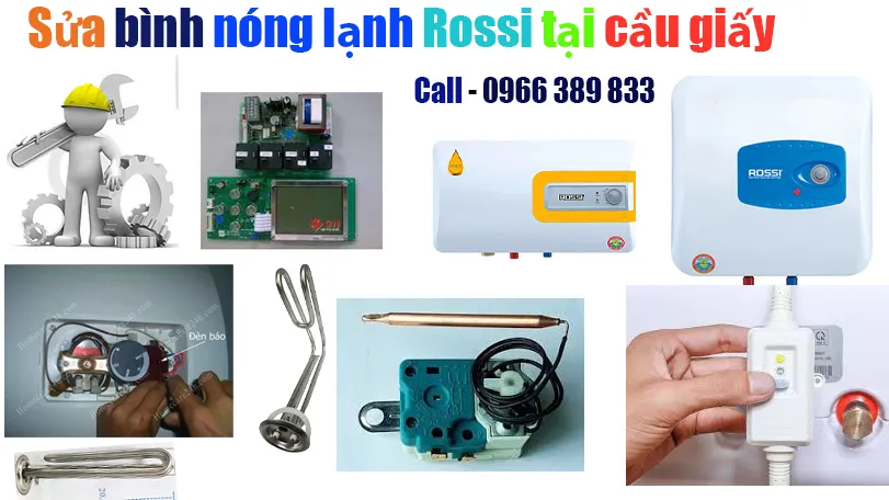 sửa bình nóng lạnh rossi tại cầu giấy