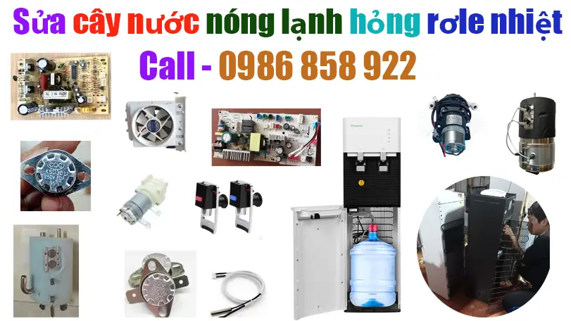sửa chữa cây nước nóng lạnh hỏng rơ le nhiệt 