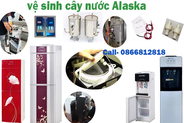 vệ sinh cây nước nóng lạnh Alaska tại hà nội
