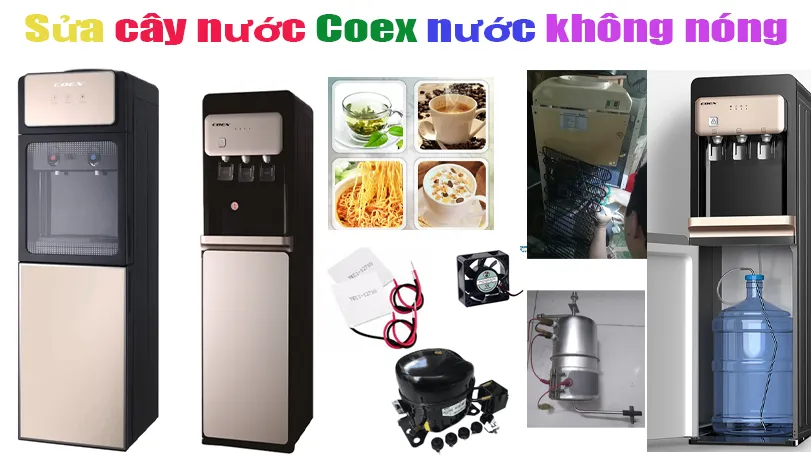 sửa cây nước Coex nước ra không nóng tại hà nội
