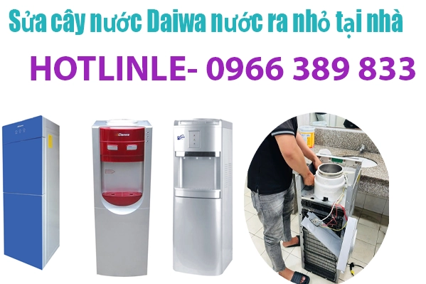sửa cây nước nóng lạnh Daiwa nước nóng ra nhỏ