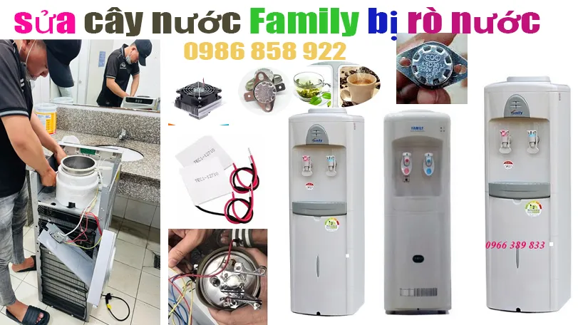 sửa cây nưc[s nóng lạnh family bị rò nước chảy nước