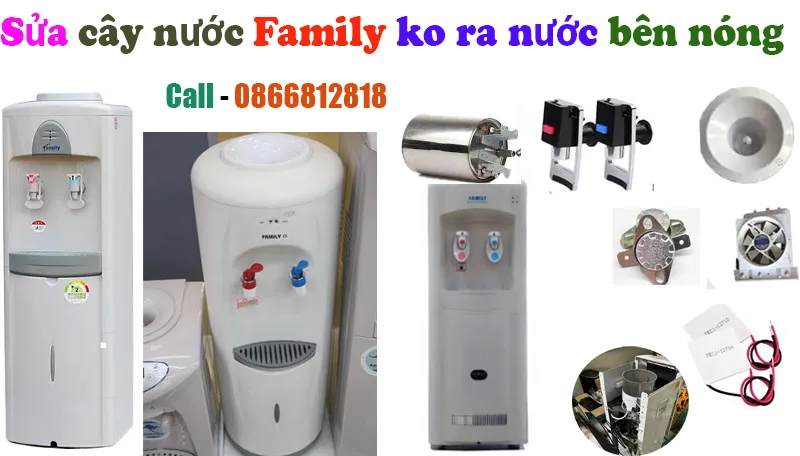 sửa cây nước family ko ra nước bên nóng