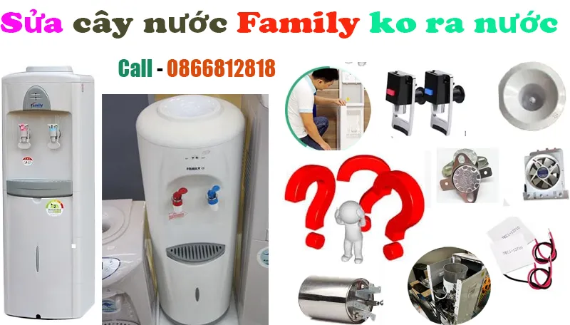 sửa cây nước family nước không ra bên nóng