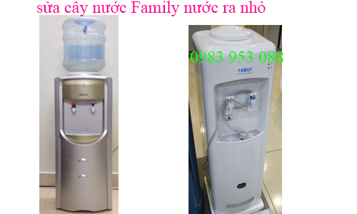 sửa cây nước Family nước bên nóng ra nhỏ