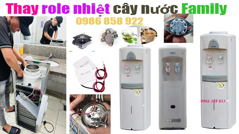 thay role nhiệt cây nước Family tại hà nội