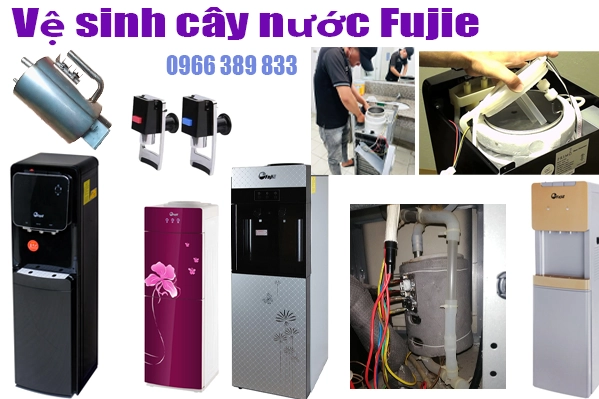vệ sinh cây nước nóng lạnh Fujie tại hà nội