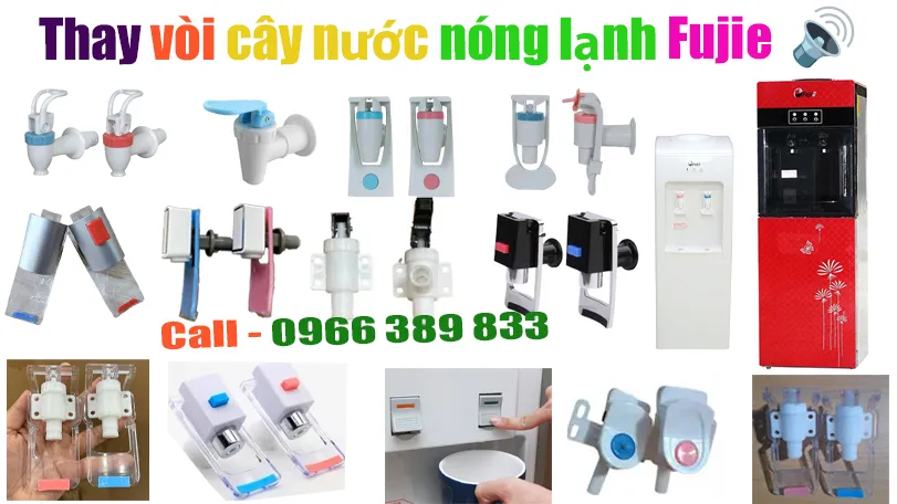 thay vòi cây nước nóng lạnh Fujie giá rẻ