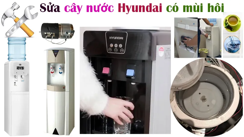 sửa cây nước nóng lạnh Hyundai  có mùi hôi tại hà nội