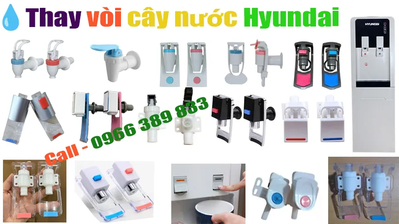 bán vòi cây nước nóng lạnh hyundai chính hãng