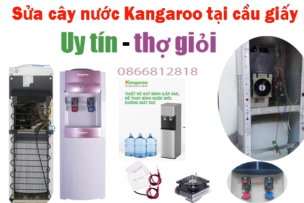 sửa cây nước nóng lạnh Kangaroo tại quận Cầu Giấy