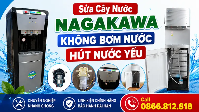 sửa cây nước Nagakawa không bơm nước, không hút nước