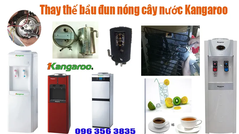 thay bầu đun cây nước nóng lạnh Kangaroo tại hà nội