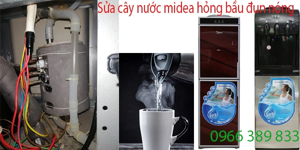 sửa cây nước Midea hỏng bầu đun tại hà nội