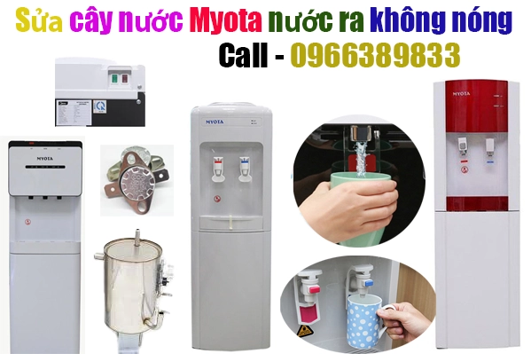 sửa cây nước Myota không ra nước nóng tại nhà