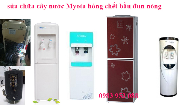 sửa chữa cây nước Myota hỏng bầu đun