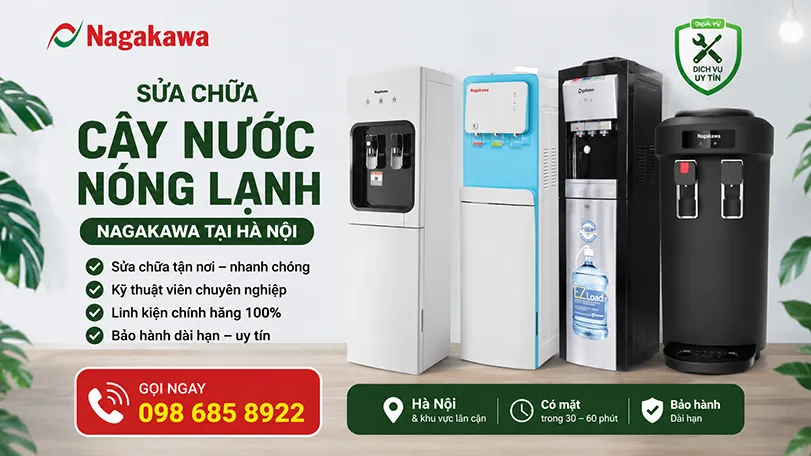 địa chỉ sửa cây nước Nagakawa không nóng