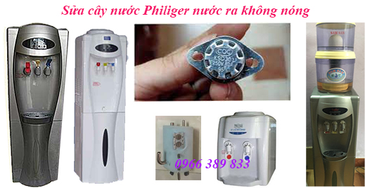sua cay nuoc philiger nước không nóng