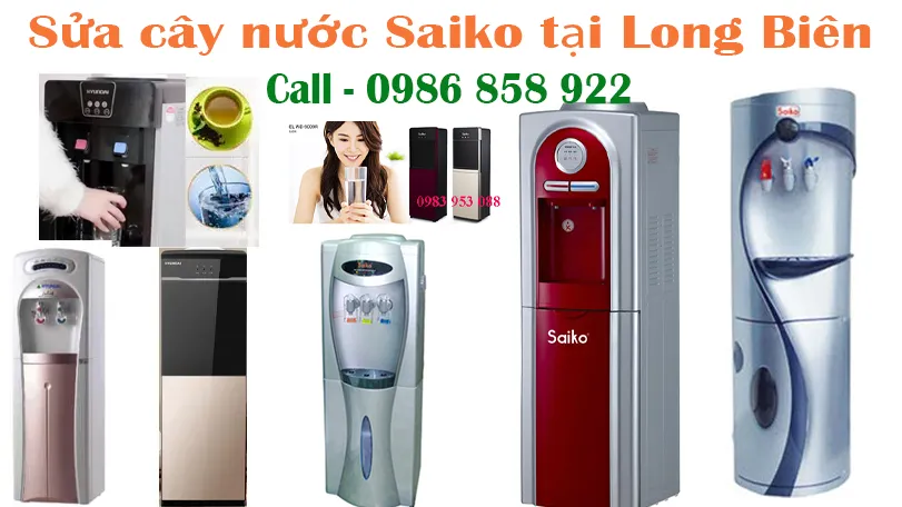 sử cây nước nóng lạnh saiko tại long biên