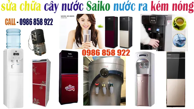 sửa cây nước nóng lạnh Saiko nước ra kém nóng tại hà nội