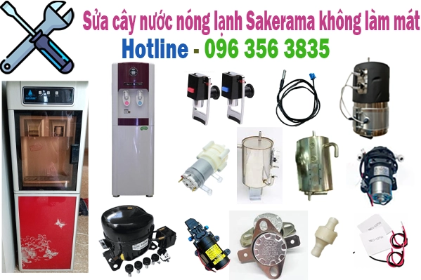sửa cây nưc[s nóng lạnh Sakerama nước ra kém lạnh