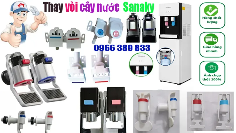 B&aacute;n v&ograve;i c&acirc;y nước Sanaky tại h&agrave; nội