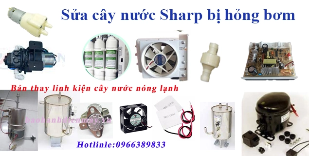 sua cay nuoc sharp bi hong bom khong bơm nuoc duoc