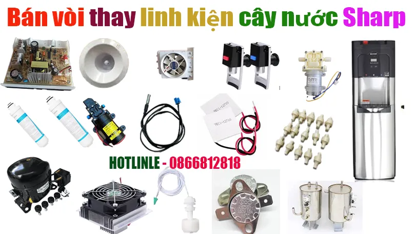 thay vòi cây nước Sharp tại hà nội