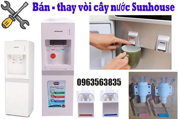 thay vòi cây nước nóng lạnh Sunhouse tại hà nội