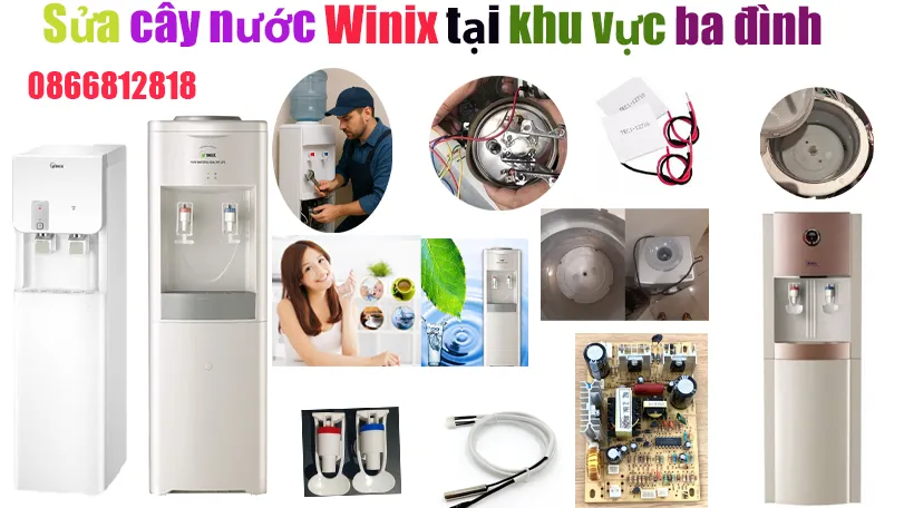 sửa cây nước nóng lạnh winix tại ba đình