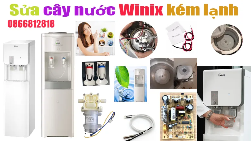 sửa cây nước winix nước ra kém lạnh tại hà nội